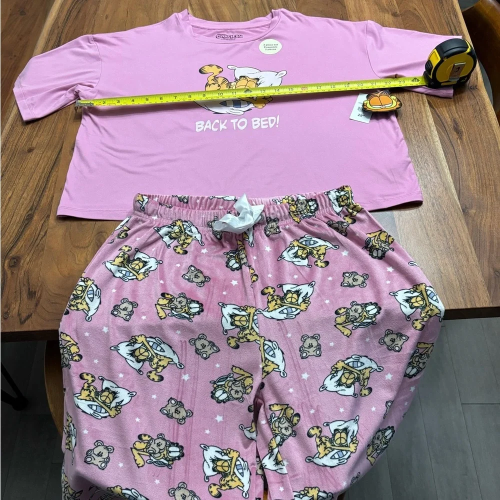 Nickelodeon Pink Garfield Pajama Set - Picture 4 of 9